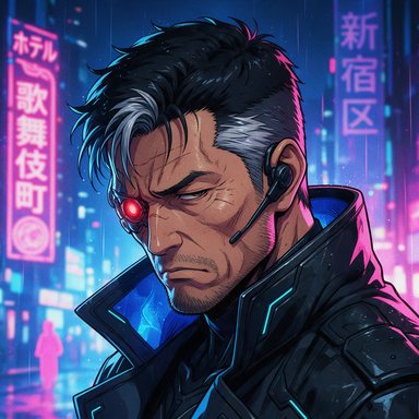 Portrait manga de Kuroda, agent