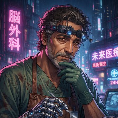 Portrait manga : Doc Benali · charcudoc
