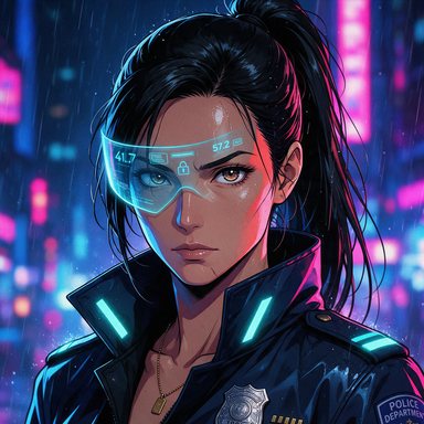 Portrait manga : Aiko Mori · inspectrice