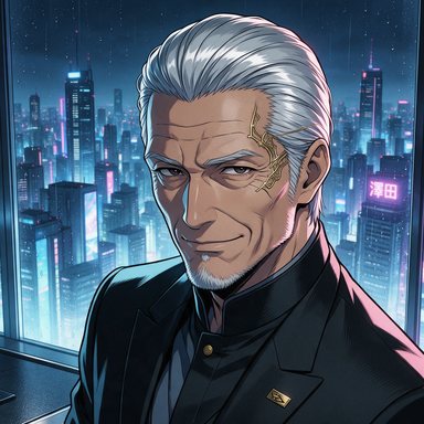 Portrait manga de Takeshi Hoshida, PDG