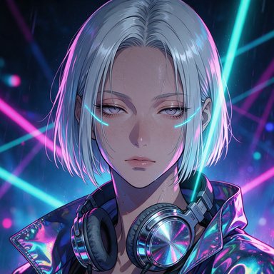 Portrait manga de Nyx, DJ