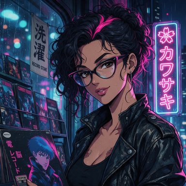 Portrait manga : disquaire